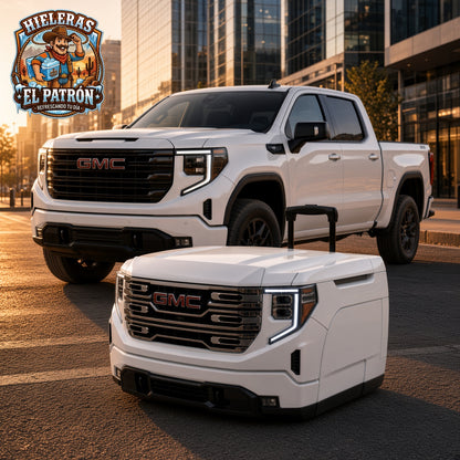 HIELERA GMC BLANCA